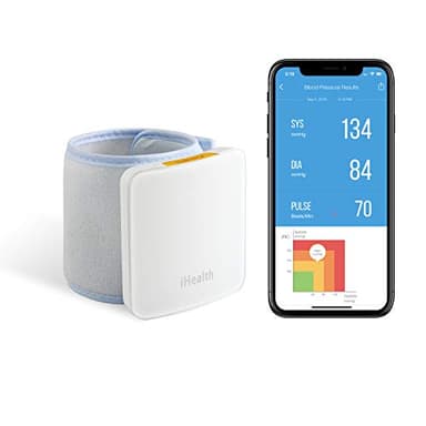 iHealth - ZRYBP7 - Tensiometre sans fil poignet a utiliser avec iPhone/iPod/iPad - blanc