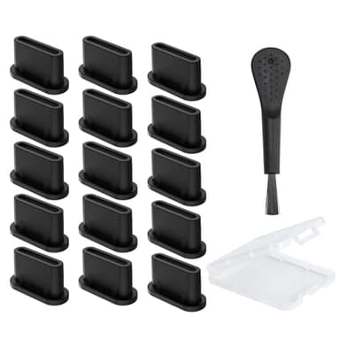 Cache Anti Poussiere USB C, Protecteur de Port de Charge Type C, Bouchon Anti Poussiere USB C, Bouchon Type C Compatible Con iphone 15 Samsung Galaxy Google Pixel Xiaomi pour Smartphone, Tablette