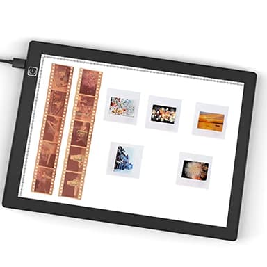 Scanner Diapositives et Négatifs Photo à Plat, 5600K 30,4 x 21 cm Panneau Lumineux LED - Ultra-Mince Luminosité réglable, Rétro-éclairage pour la numérisation de Diapositives et de négatifs de Films