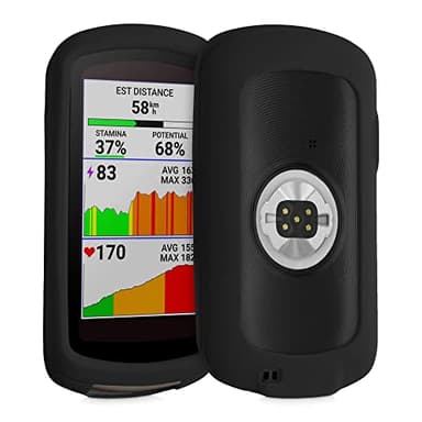 kwmobile Housse GPS vélo Compatible avec Garmin Edge 1040/1040 Solar - Protection Bumper boitier navigateur - Étui en Silicone Noir