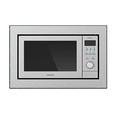 Cecotec Micro-ondes encastrable numérique et tactile GrandHeat 2500 Built-in Touch SteelBlack, 900 W de puissance. 25 L, gril de 1000 W, 8 fonctions préréglées, Minuterie (Acier)