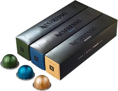 Nespresso Vertuo - Assortiment Café Mug - Melozio, Odacio, Stormio (30 capsules)
