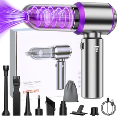 oGoDeal Aspirateur Voiture Puissant, 20000 PA Aspirateur a Main sans Fil 4 en 1 3 Vitesses avec HEPA Filtre Mini Aspirateur sans Fil pour Voiture Maison Bureau