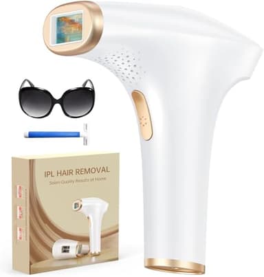 Haarlosy Épilateur Lumière Pulsée, Grande Fenêtre 5 cm², 999,900 Flashs IPL, 9 Niveaux & 2 Modes, Auto/Manuel – Épilation Laser Définitive Maison Femme & Homme, Visage, Corps, Aisselles, Bikini