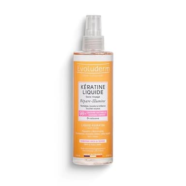 EVOLUDERM - Kératine Liquide - 250 ml - 98% d'Origine Naturelle - Fabrication Française (1 x 250 ml)
