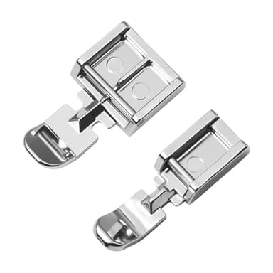 tiyiyok Pied De Biche Machine a Coudre, Couture Accessoires, Fermeture Éclair Amovible pour Tous Les Modèles à Levier Bas, 2 Pièces, Pieds-de-biche pour Singer, Brother, Babylock, Euro-Pro