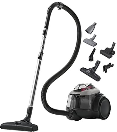 Electrolux Animal 600, Aspirateur Traineau sans Sac, Accessoires Poils d'animaux, 6 étapes de Filtration, Gain de Place, Technologie Cyclonique, 55% de Matériaux Recyclés, EL61A4UG, Gris