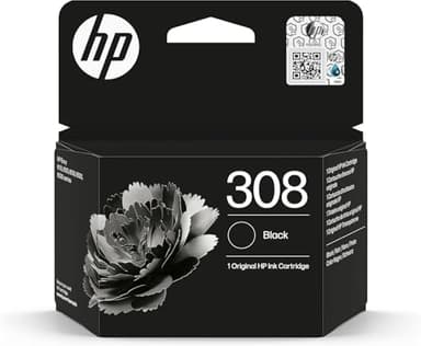 HP 308 Cartouche d'encre pour imprimantes tout-en-un ENVY 6122e 6532e 6520e 6132e 6530e 6120e 6110e 6558e 6110e 6130e Noir