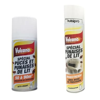 NUISIPRO - Anti punaises de lit - Kit choc et rémanent & Double action - 550ml - Effet rapide et durable,