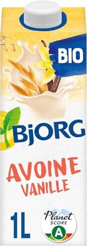 BJORG - Boisson Avoine Vanille - Boisson Végétale Bio - Pauvre En Acides Gras Saturés - Brique De 1 Litre
