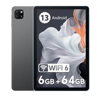 OSCAL Tablette Android 10 Pouces Pad 50 WiFi,Tablette Android,6 Go (2+4)+64 Go/TF 2 to,Tablettes Tactile 5100 mAh WiFi 6,Quad-Core,Contrôle Parental,Widevine L1,BT5.2,1280×800 HD+IPS(Gris)