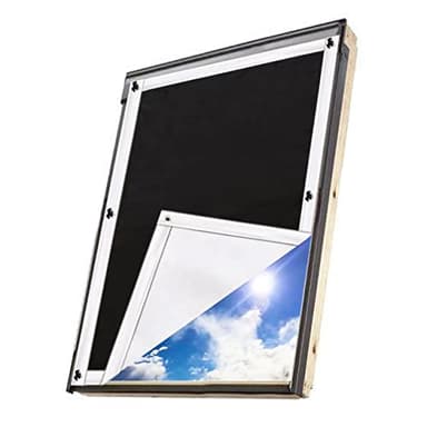 johgee Store Occultant sans Perçage pour Velux MK04-60x78cm, Rideau Occultant Thermiques avec Ventouse, Protection Solaire et Isolant Thermique, Store pour Chambre, Bébé Chambre, Grenier