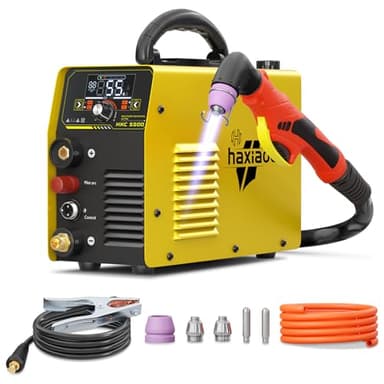 haxiaoer HXC550D 55A Découpeur Plasma, 240v Non Touch Pilote ARC Decoupeur Plasma, affichage LED, 2T/4T/PT, coupe maximale de 18mm