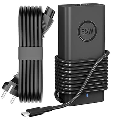 Remplacement Dell 65W USB-C Chargeur Ordinateur Portable, Applicable à Dell Latitude 5540 5420 7400 5440 7440 3540 5520 7420 5430 7390 7320 5530 7430 3440 7340 5320 7410 7330 7530 XPS 13