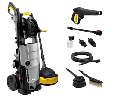 Lavor Nettoyeur Haute Pression GALAXY 160 GL avec Enrouleur, deux Brosses et Accessoire Lave Sols, Puissance 160 bar max, Débit 510 l/h max, Moteur 2500W