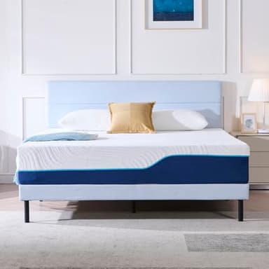 Hiimgo Matelas 180x200 Orthopédique Antibactérienne et Soutien Parfait 7 Zone Hauteur 20 cm Haute Densité éponges Réversible Mémoire de Forme Matelas(180x200x20)