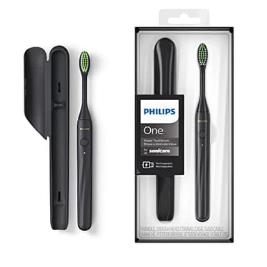 Philips One - Brosse à dents électrique rechargeable, Noir (modèle HY1200/26)
