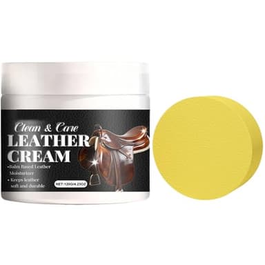 Duroecsain Crème de brillance et d'entretien du cuir - Soin nourrissant pour éviter la formation de fissures - Polissage de meubles et restaurateur de cuir - Pour sièges de voiture, canapé, fauteuil