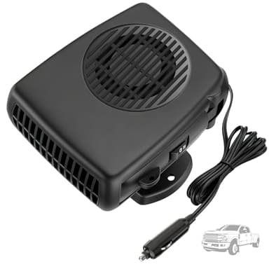 Blytra Chauffage Voiture Allume Cigare 12V 200W, Chauffage Camping Car 12V avec Fonction Chauffage/Ventilation, Défroster Rapide 360° pour Voiture et Camping-Car, Noir