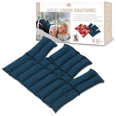 Sissel Compresse Chaude ou Froide au Graines de Lin mixte adulte Bleu Taille Unique (36 x 38 cm)