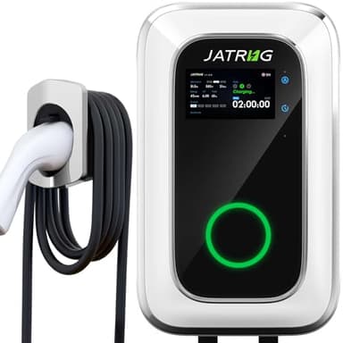 JATRHG S1 Borne de Recharge pour Véhicule Électrique 7kW 6M 32A Monophasé - Station de Charge Type 2 IEC 62196-2 - Chargeur Rapide EV Wallbox