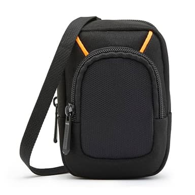 Amazon Basics - Étui pour Appareil Photo Numérique Compact Grand avec Rembourrage Interne pour Appareils de 13,2 x 8,1 x 2,5 cm, Noir, Uni, Petit
