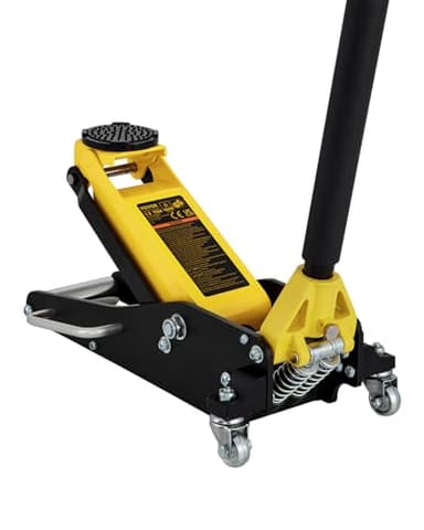 VEVOR Cric Hydraulique Rouleur Capacité de 1,5 T Plancher à Profil Bas Hauteur 80-365 mm Service Utilisé pour Une Utilisation Industrielle Générale ou Intensive Jaune QJD-LTD015A-00