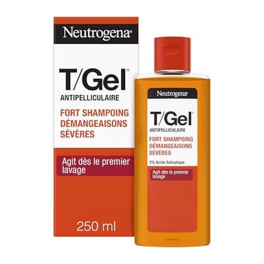 Neutrogena – Shampoing T/Gel Fort (flacon de 250 ml) – Shampooing anti-démangeaisons sévères et anti-pelliculaire – Efficace dès la 1ère semaine d'utilisation