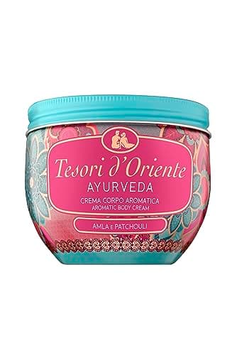 Tesori d'Oriente Crème pour le corps 'Ayurveda', 300 ml, lotion pour le corps aromatique avec fruit Amla et patchouli, crème hydratante pour le soin du corps, rituel de bien-être pour le corps et les