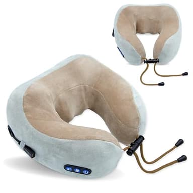 Masseur cervical chauffant Shiatsu | Coussin electrique Nateck de massage relaxation intense des douleurs cervicales, collier massant nuque et cou, ideal cadeau homme et femme
