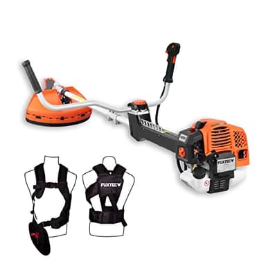 Fuxtec Débroussailleuse Thermique Professionnelle FX-PS162 62 cm3 3,5CV Système Anti Vibration - 2 en 1 Coupe-Bordure avec Tête de Coupe Double Fil et Lame 3 Dents Modèle Conçu Pour les Pros