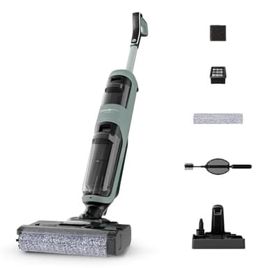 Rowenta X-Clean2, Aspirateur Laveur sans Fil, Nettoyage 2-en-1, Modes ECO/Max, Léger, Nettoyage Le Long des Murs, Auto-Nettoyage, GZ2262E0
