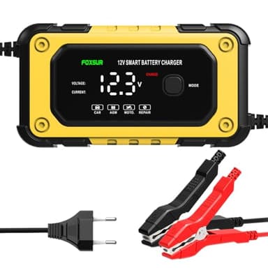 Booster d'urgence, Booster de Batterie Portable avec Écran LCD, Écran LCD 12V Puissant pour Véhicules, Moto, Camion – Utilisation Extérieure, Garage et Urgence Routière