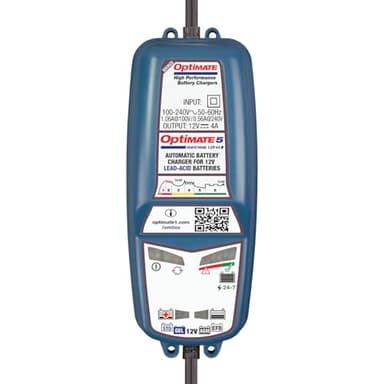 Optimate 5 Chargeur-testeur-mainteneur avec récupération de batterie 12 V 4 A en 6 étapes