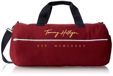 Tommy Hilfiger Men's York Duffle Bag, Rouge, Taille Unique, Rouge, Taille Unique, Duffle Bag