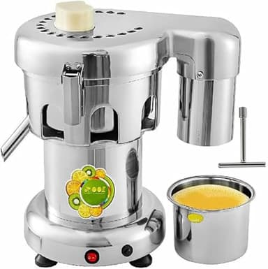 ASerZenith Presse-Agrumes Électrique, Extracteur De Jus Professionnel, Centrifugeuse Robuste avec Grande Trémie d'alimentation De 2 L, Extracteur De Jus en Acier Inoxydable