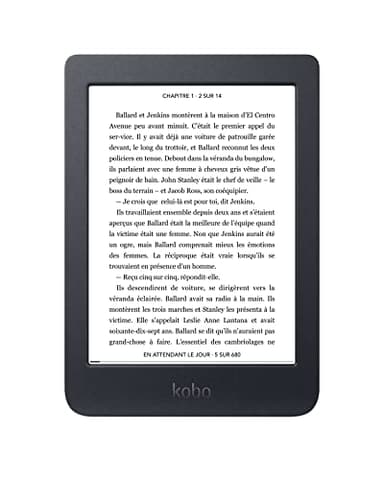 Kobo Clara HD | Liseuse eBook| Écran Tactile eInk Carta 6’’ Anti-Reflets | Luminosité Réglable et Température de Couleur | WiFi | Capacité 6000 eBooks