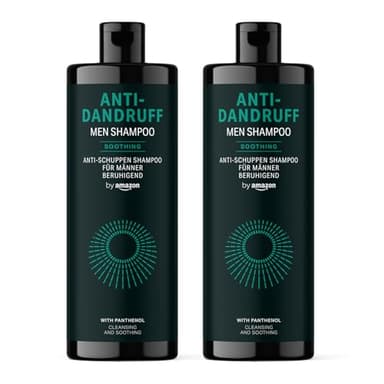by Amazon Shampooing antipelliculaire pour homme, 2 x 400 ml