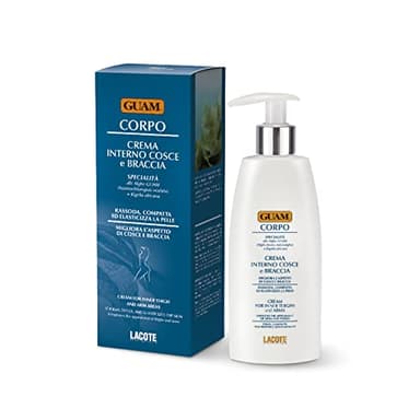 Crème Raffermissante et Élastifiante pour l'Intérieur des Cuisses et pour les Bras pour Femme et Homme - Ingrédients Naturels - Fabriquée en Italie - 200 ml - Produits Spéciaux aux Algues GUAM