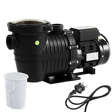 Arebos Pompe de Filtration pour Piscine 15.000l/h | Filtre à Sable | 800W | Fonctionnement Silencieux | sans entretien