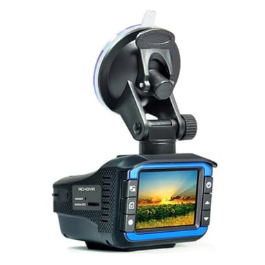 Détecteurs De Radar Portables Automatiques avec Caméra De Tableau De Bord DVR, Contrôle De La Vitesse du Véhicule, Alarme Vocale De Sécurité, Détection De Radar 2 en 1(32G)