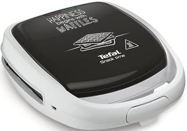 Tefal Appareil à gaufre, Multifonction, 2 jeux de plaques, Poignée sécurisée, Gaufrier Snack Time Happiness SW341112