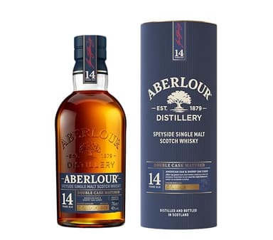 ABERLOUR 14 ans Double Cask Whisky Ecossais Single Malt - 40%, 70cl, avec étui