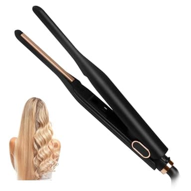 UMIGA Mini Fer à Lisser, Lisseur 2 en 1 Portable Léger, de Voyage Pour Cheveux Courts, Pixies, Frange, Barbe & Petites Boucles, Lisseur de Barbe Pour Hommes