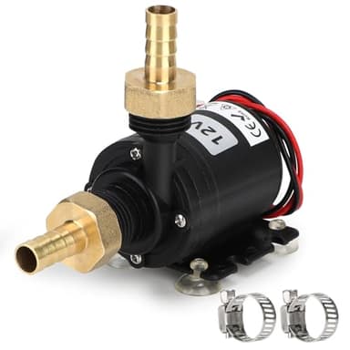 SWAWIS Pompe à Eau Vide Cave DC 12V 800L/H 19W Immergée Pour Piscine, Cave, Étang, Système de Circulation d'Eau