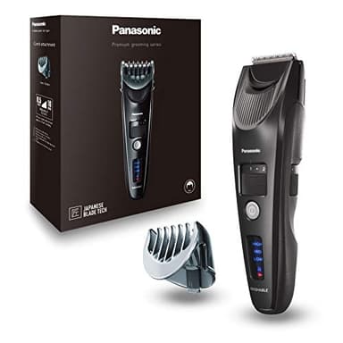 Panasonic ER-SC40-K803 Tondeuse à Cheveux pour Hommes, Portable Sans Fil et Étanche, Lames Supérieures, 20 Longueurs Réglables, 1 Accessoire, Avec ou Sans Fil, Indicateur de Batterie LED, Noir