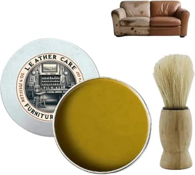 Baume D'antan Pour Le Cuir,Carolina Furniture Collective Salve,Baume Recolorant Cuir Rénovateur De Cuir Pour Canapés,Fauteuils,Sièges De Voiture,Entretien intérieur,Répare Le Cuir Fatigué & Rayé (1)