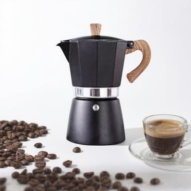 Pot à Moka, Cafetière Italienne 6 Tasses/10 oz, Cuisinière à Expresso, Cuisinière de Camping Manuelle, Percolateur de Café Cubain, Machine à Expresso Italienne Greca, Cafetière Percolateur