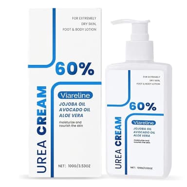 Lotion pour le corps à 60% d'urée, Crème à l'urée, Lait corps hydratant, Baume, pour peau sèche, hydratante et à absorption rapide, Crème pour le, pour homme et femme