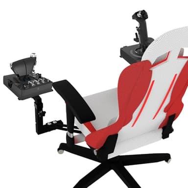 2 Set Joystick Flight Simulator Supports de chaise Jeux Hotas Joystick Mount Pour Logitech X52 X56 Rhino & Thrustmaster T. Flight Hotas/T.16000M FCS TCA Officer Pack Airbus Edition Support de siège